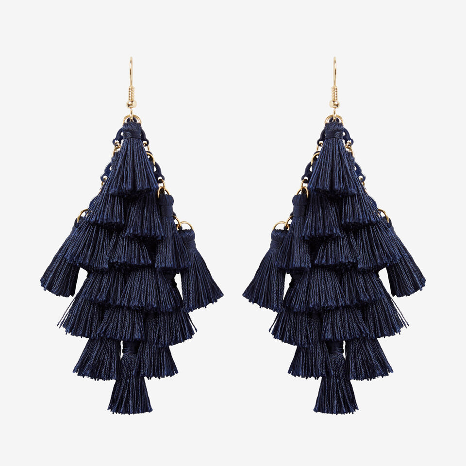 Diamond Tassel Earrings  