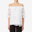 Off Shoulder Lace Top    hi-res