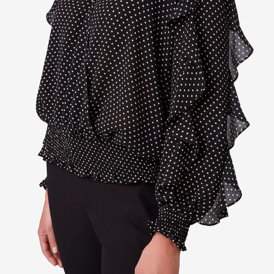 Textured Wrap Top  