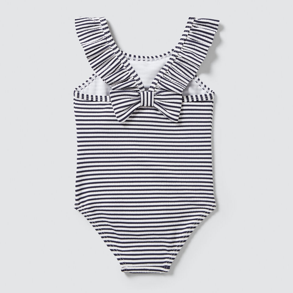 Stripe Frill Bather  