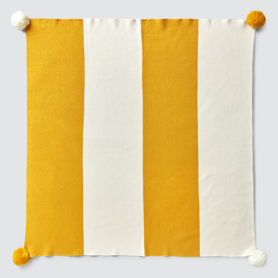 Stripe Knit Blanket  