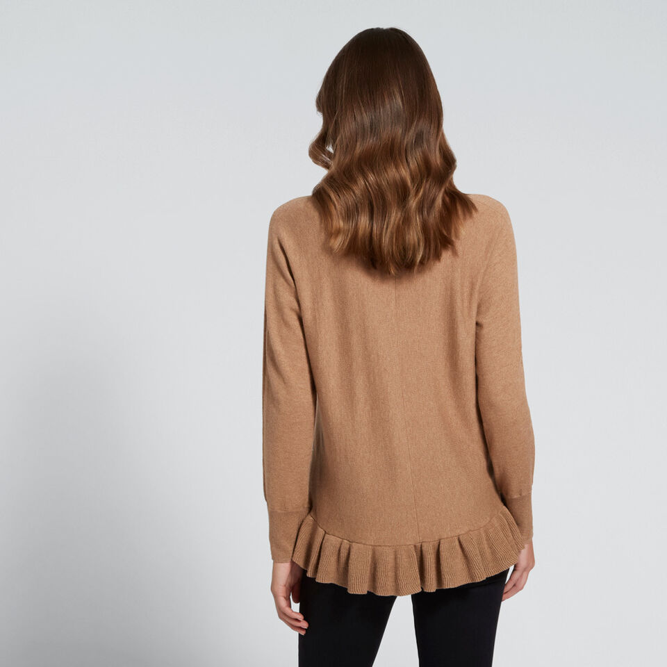 Frilly-Hem Knit  