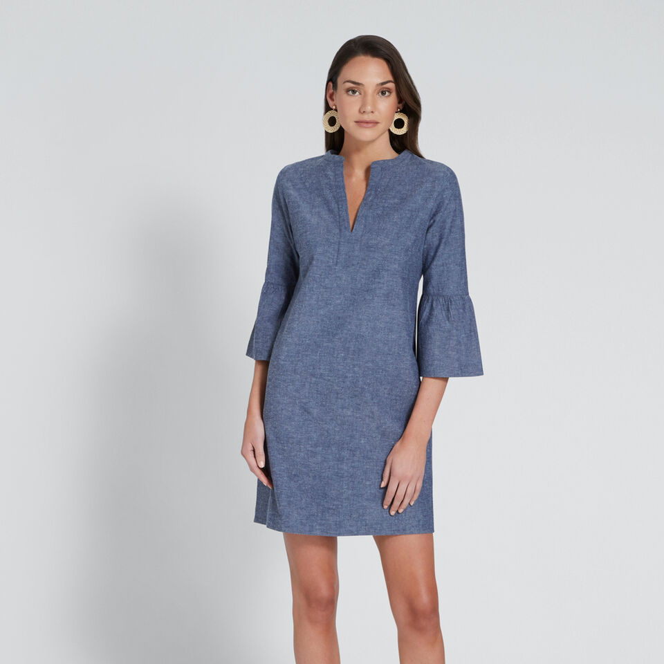 Flared Sleeve Dress  