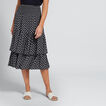 Diamond Print Maxi Skirt    hi-res