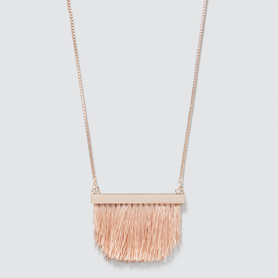 Bar Tassel Necklace  