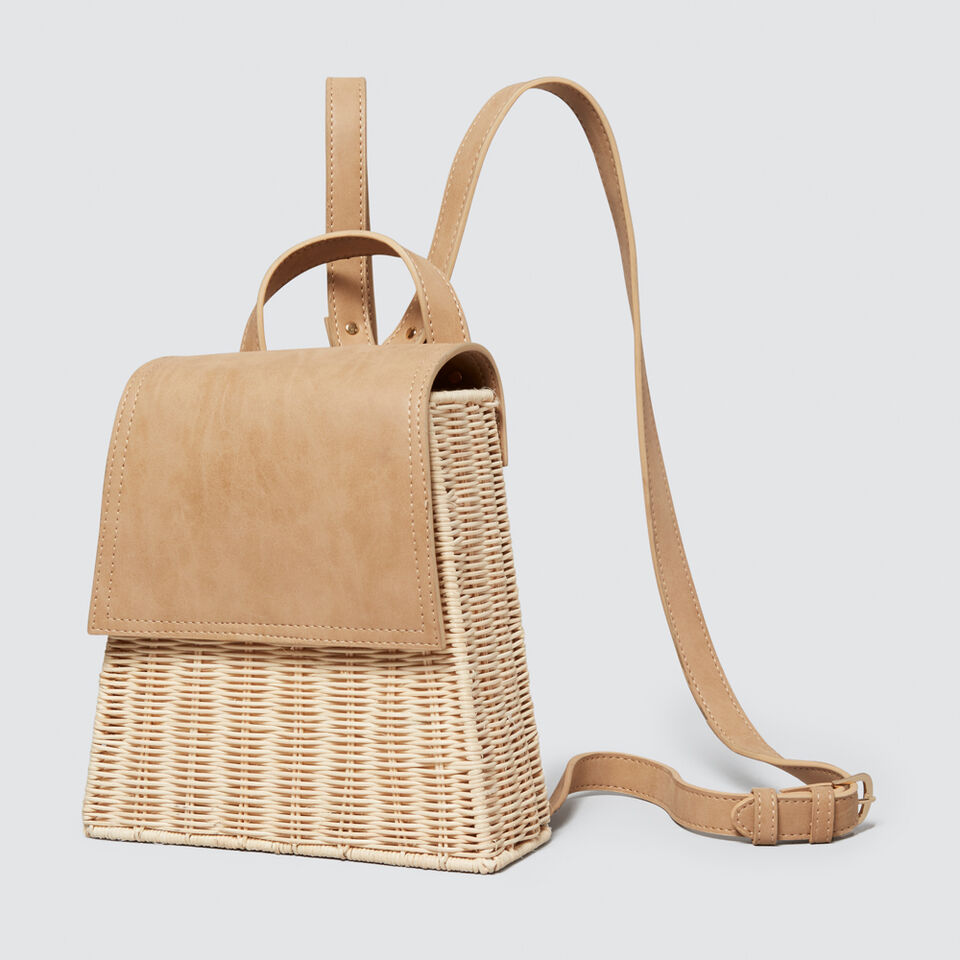 Wicker Backpack  