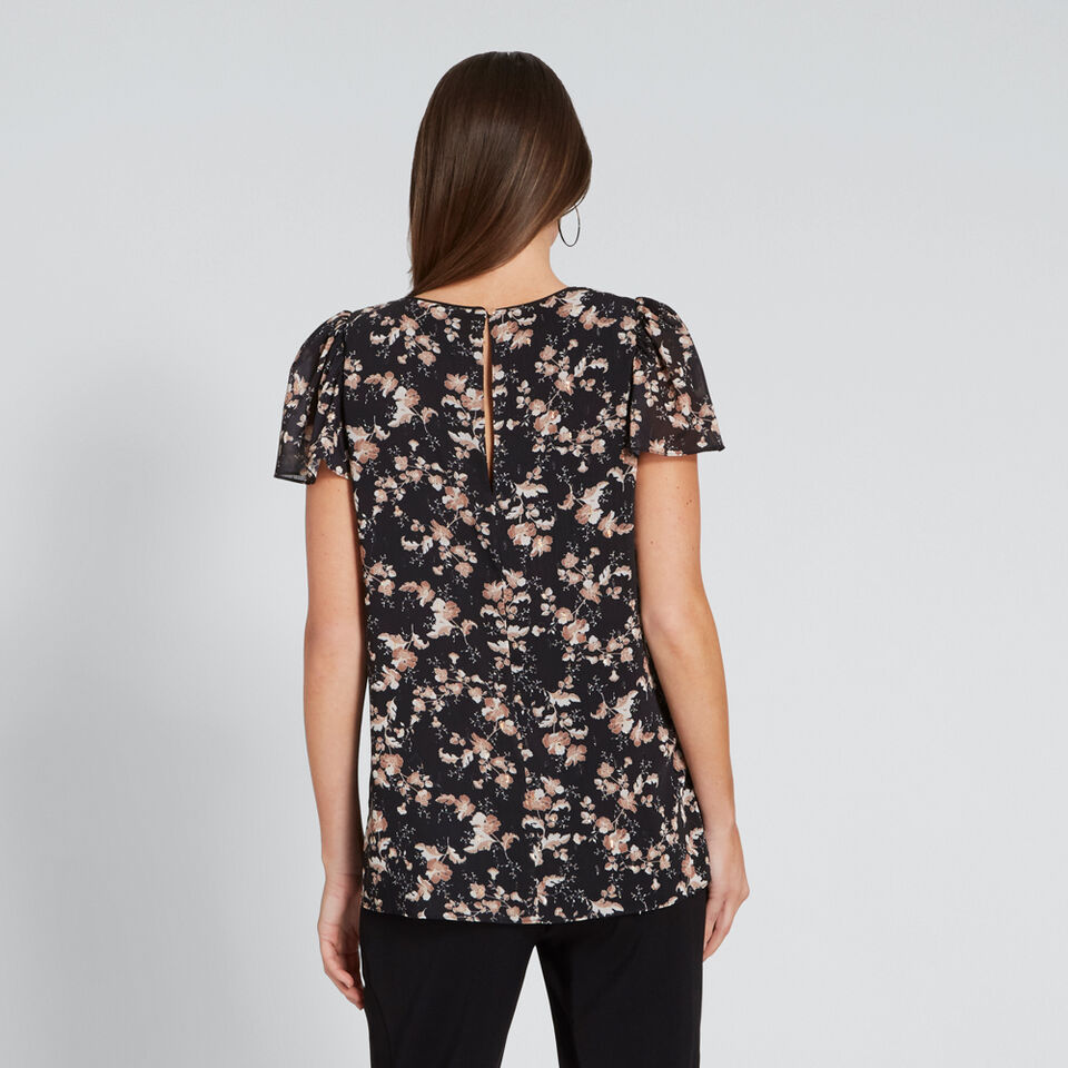 Textured Floral Top  