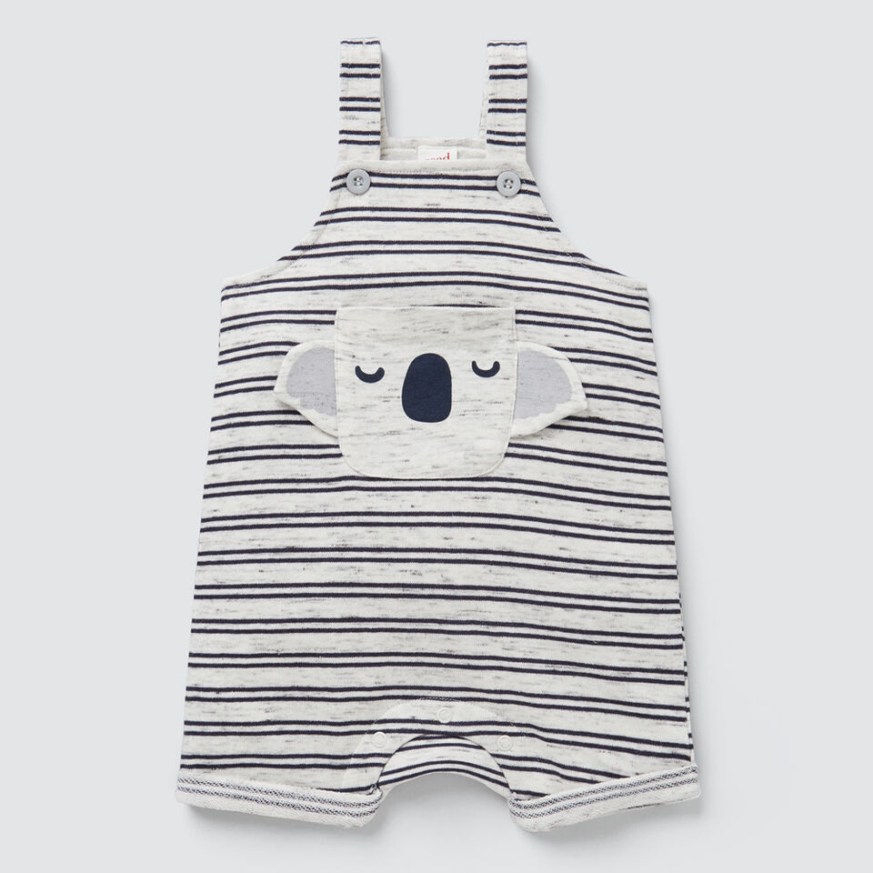 Stripe Terry Koala Overall  