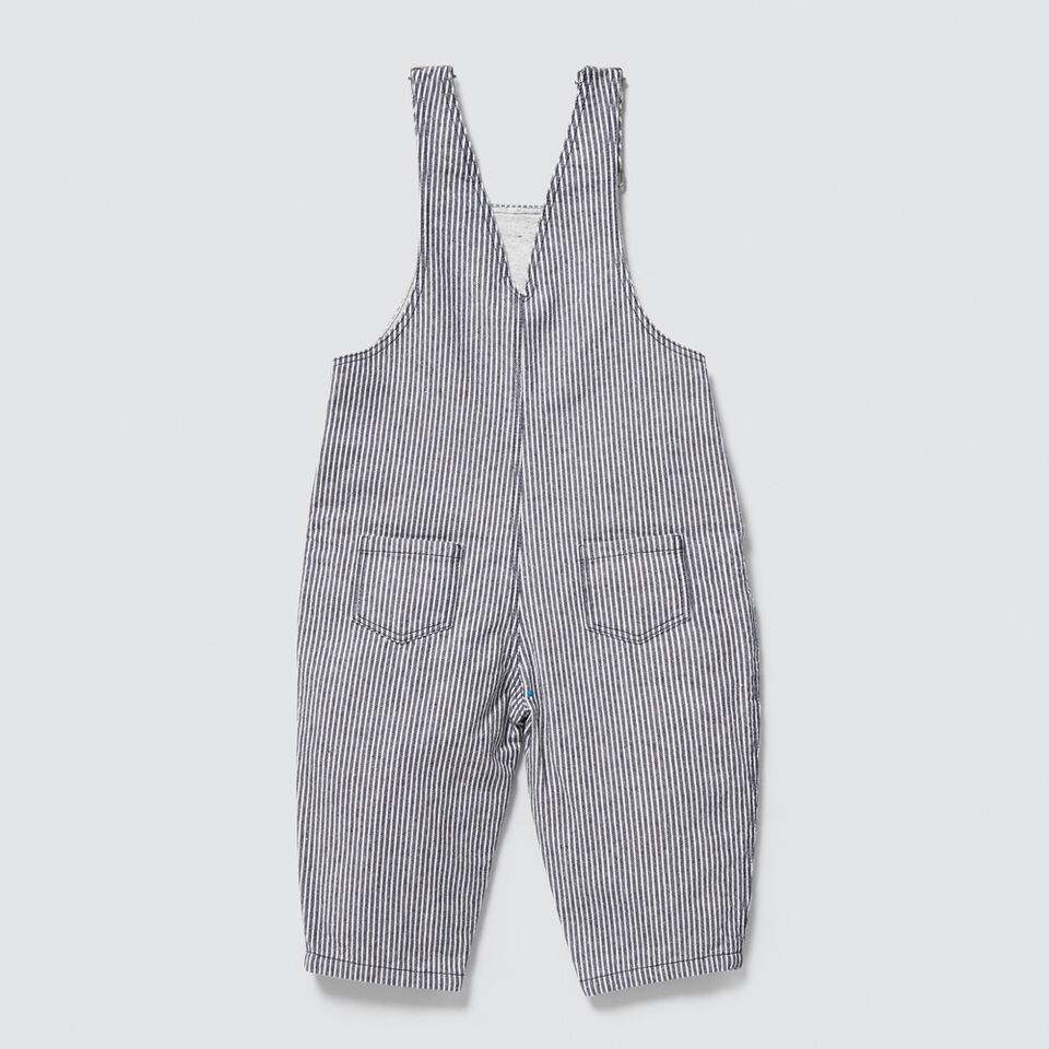 Woven Stripe Overall  