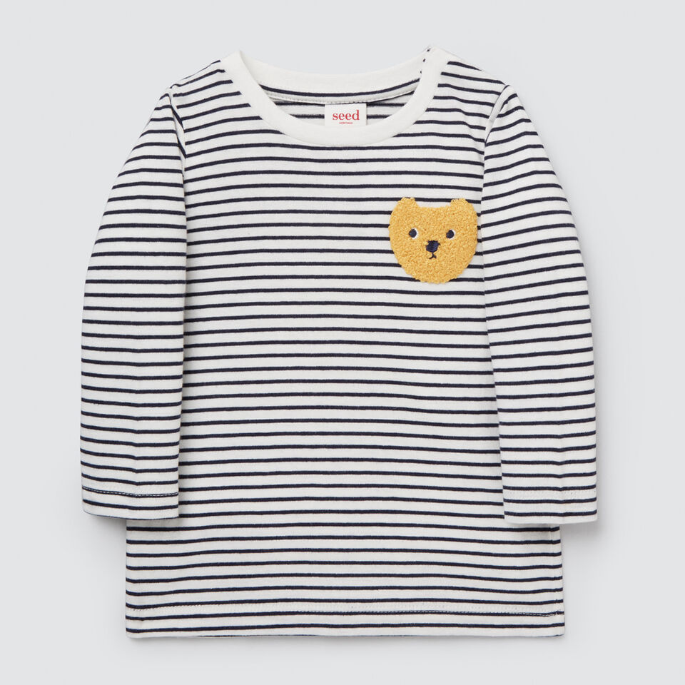 Stripe Bear Tee  