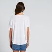 Relaxed V-Neck Linen Tee    hi-res