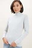 Classic Roll Neck Top  Light Ash Marle  hi-res