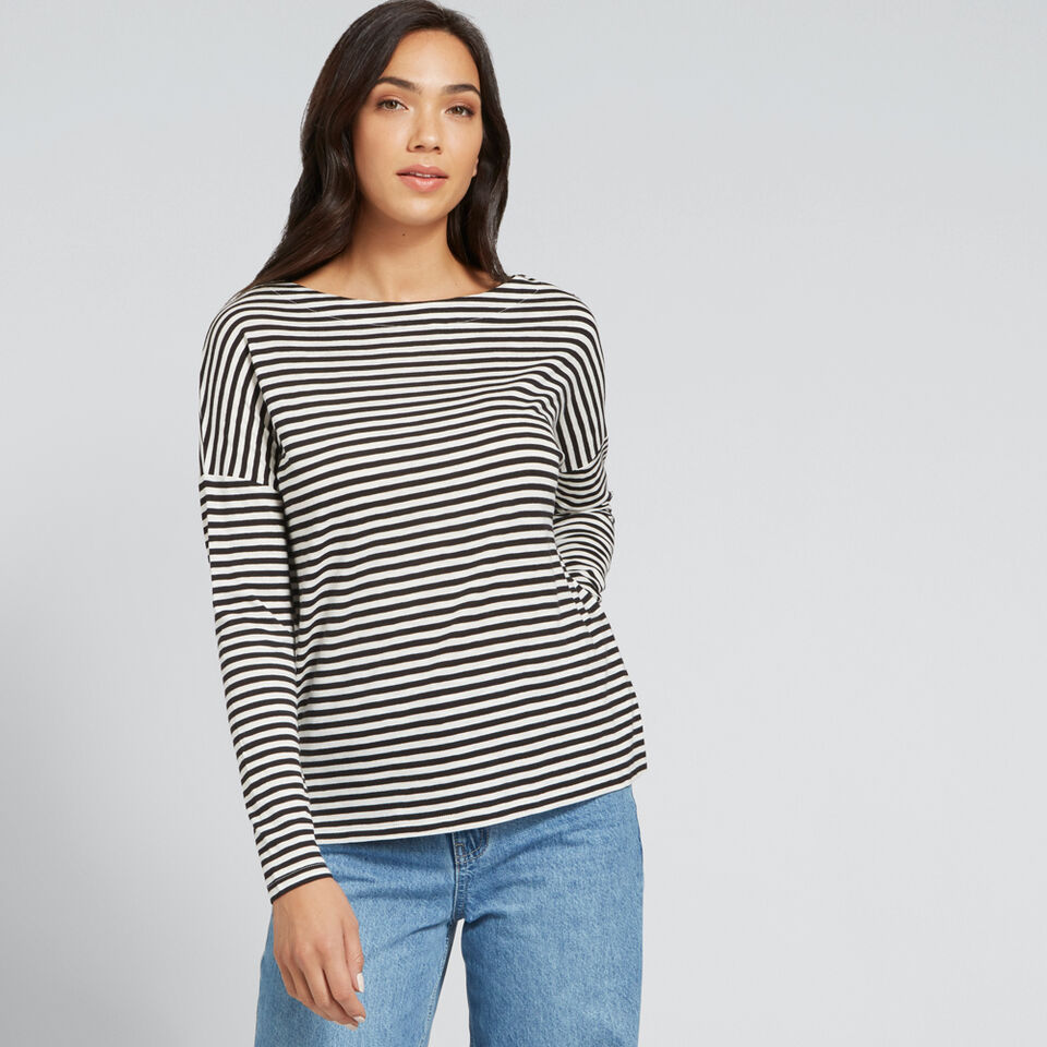 Stripe Long Sleeve Top  