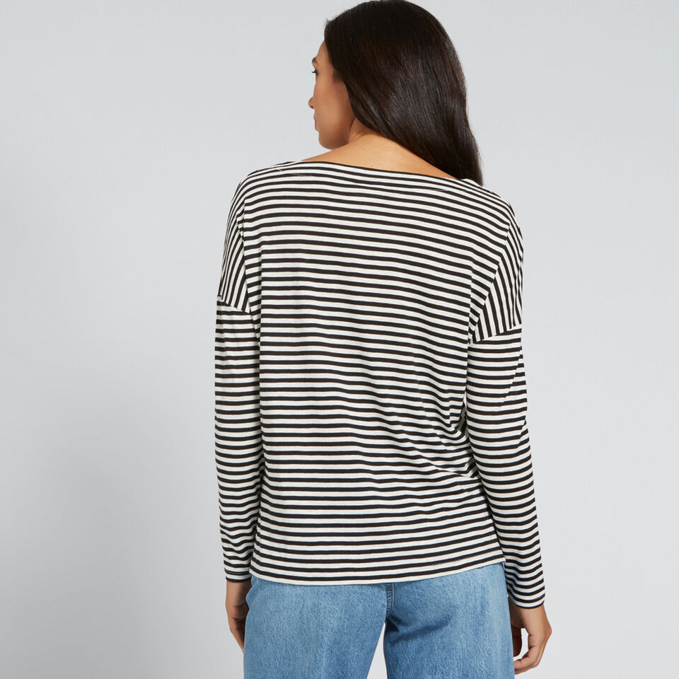Stripe Long Sleeve Top  