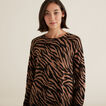 Raglan Zebra Sweater    hi-res