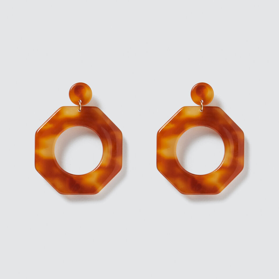 Octagon Earrings  