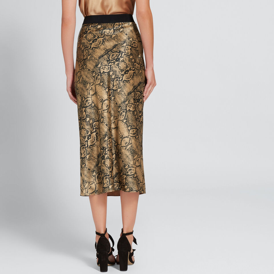 Snake Print Skirt  