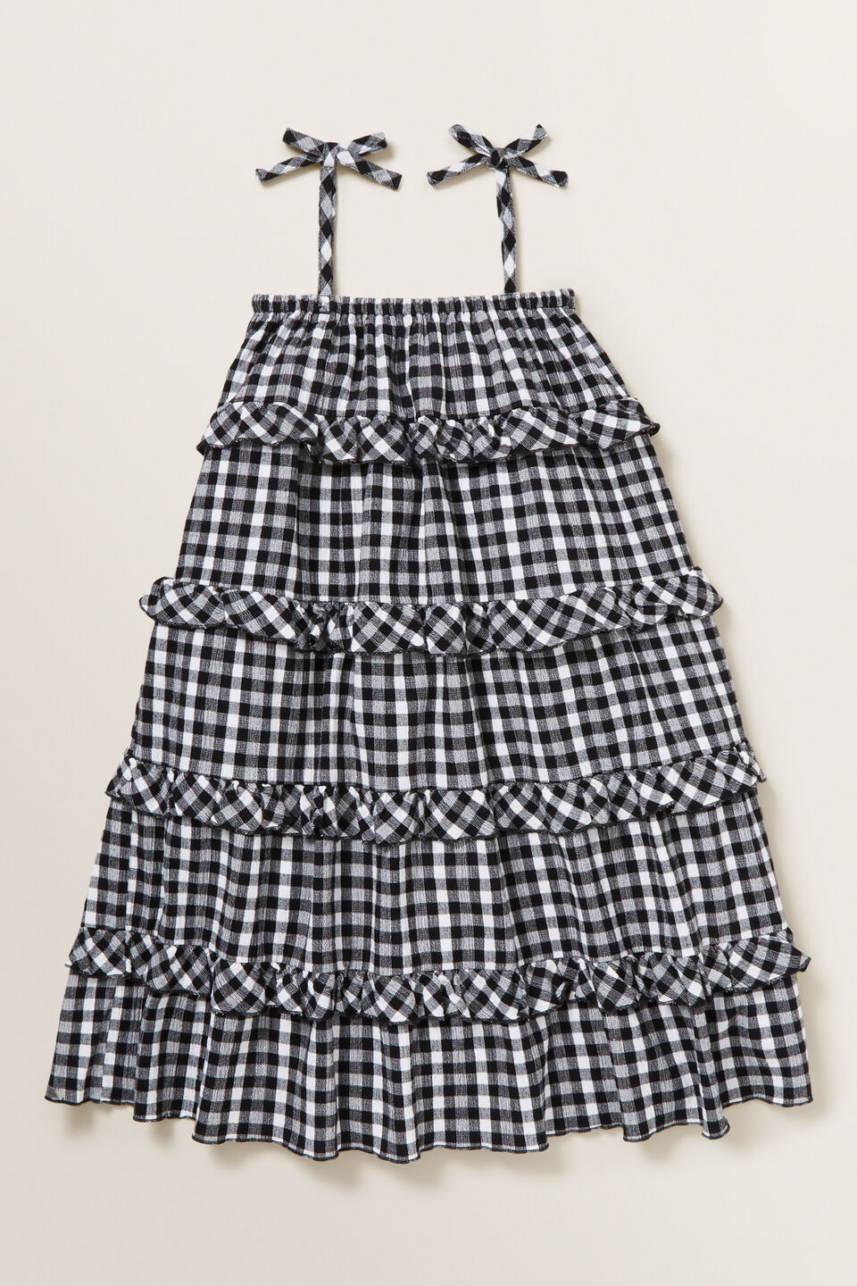 Gingham Midi Dress  