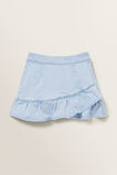 Denim Asymmetric Skirt    hi-res