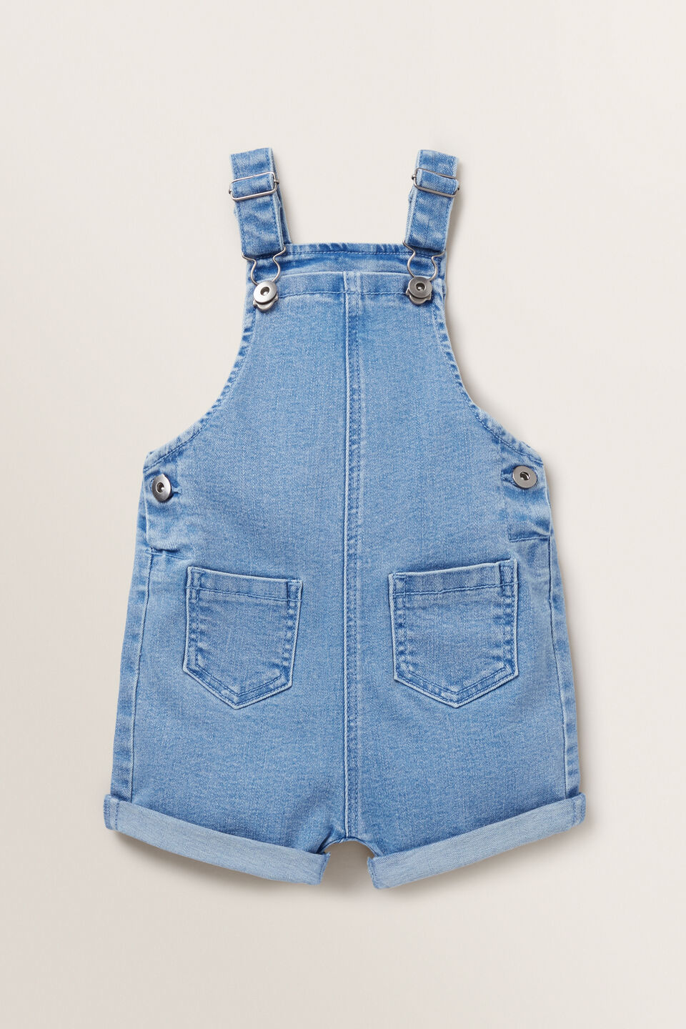 Denim Terry Overalls  