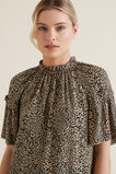 Ocelot Gathered Blouse    hi-res