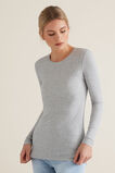 Long Sleeve Rib Top    hi-res