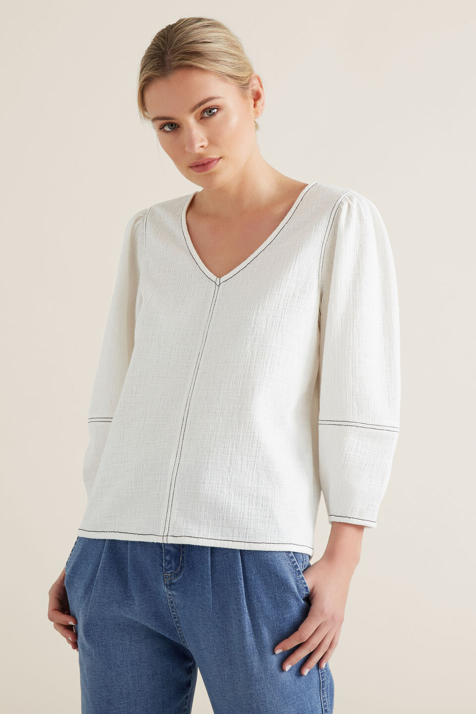 Sleeve Seam Detail Top  