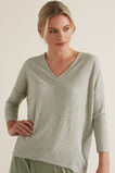 V Neck Rib Top    hi-res