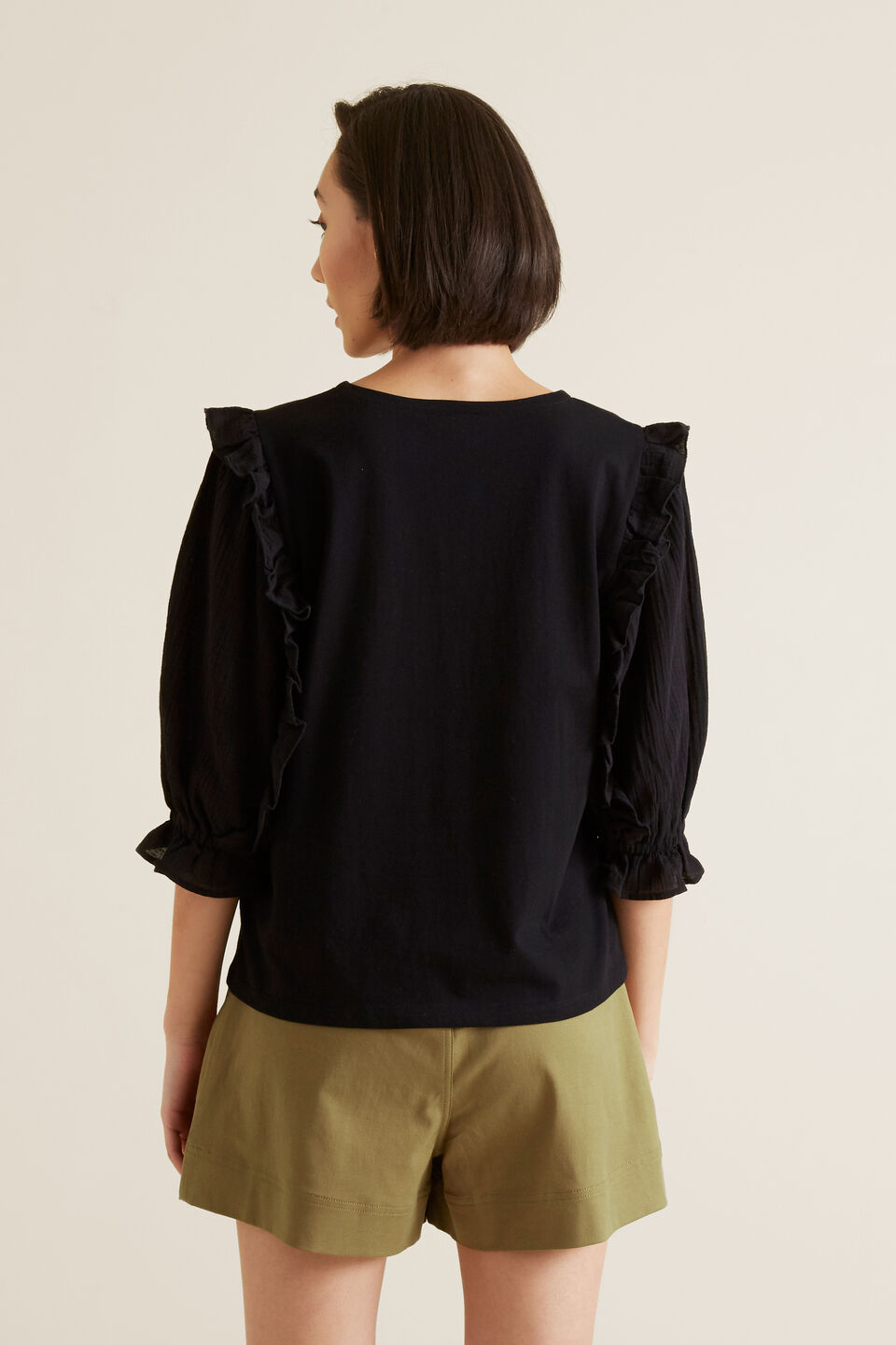 Frilly Gathered Top  
