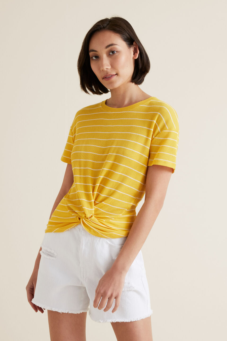 Twist Front Tee  