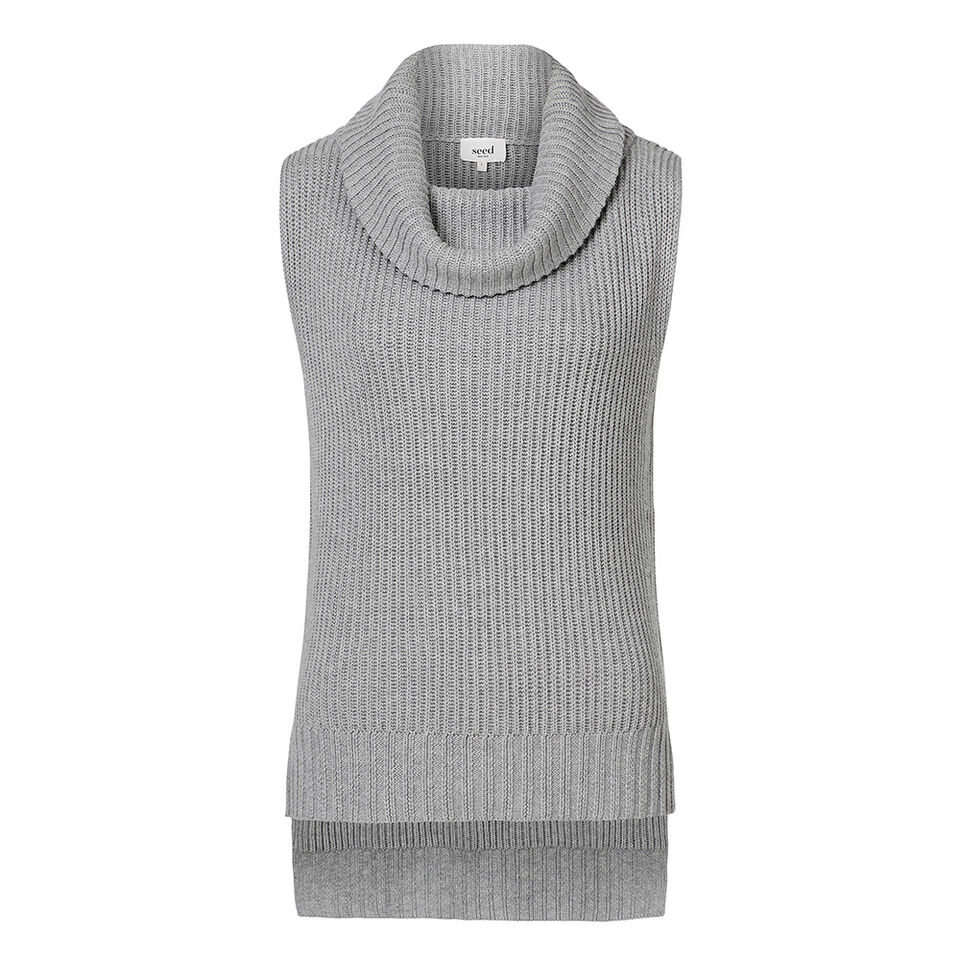 Cotton Roll Neck Knit  