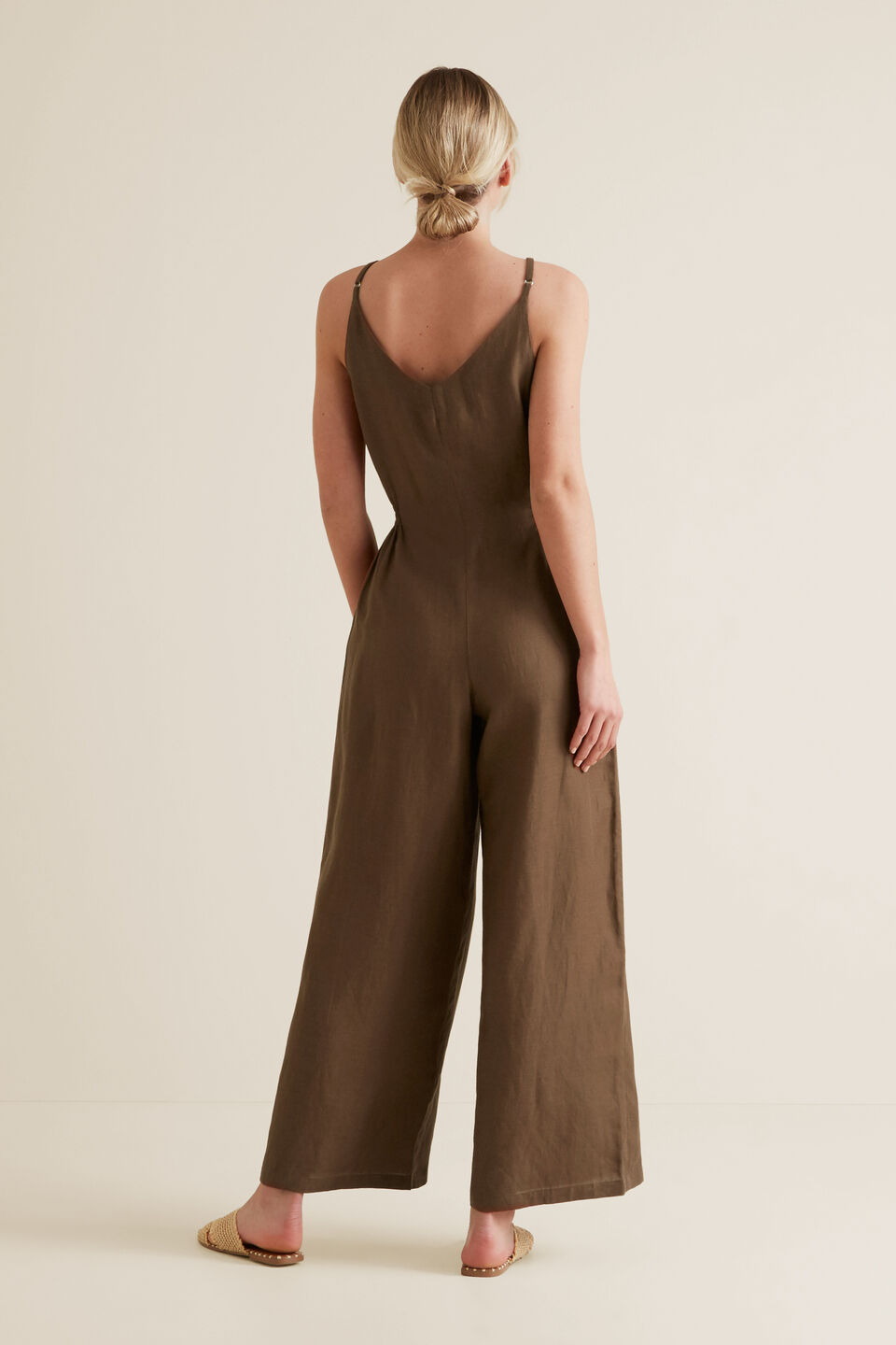 Shirred Waist Jumpsuit  