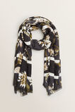 Stripe Floral Scarf    hi-res