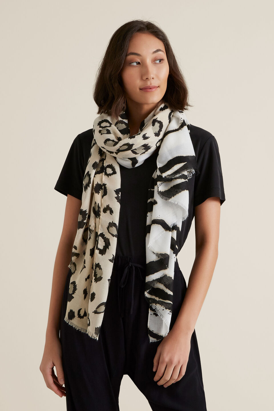 Mixed Animal Scarf  