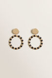 Beaded Contrast Earrings    hi-res