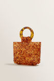 Ring Handle Beaded Tote    hi-res