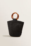 Ring Handle Woven Tote    hi-res