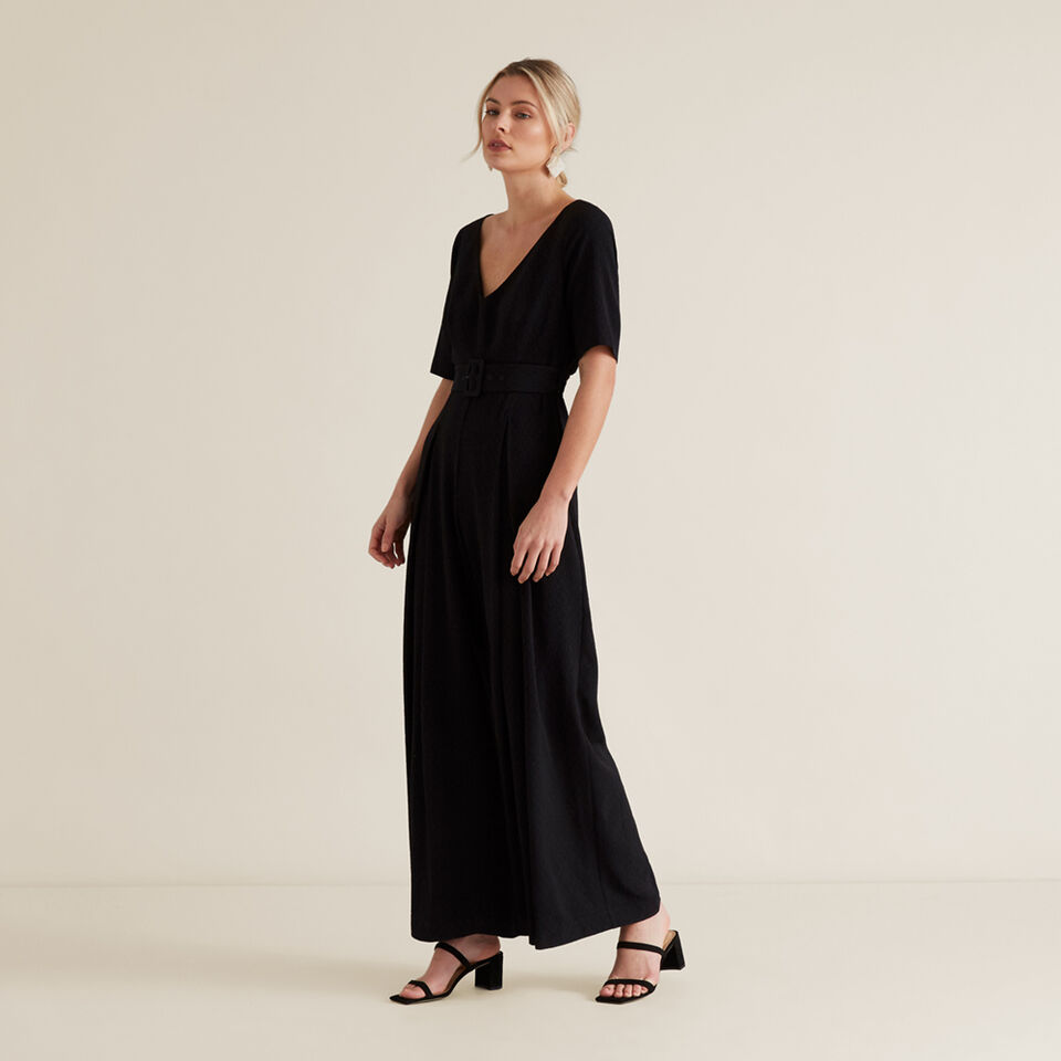 Wide Leg Belted Jumpsuit  