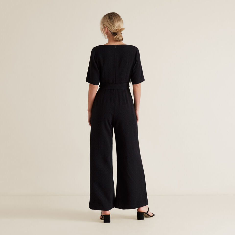 Wide Leg Belted Jumpsuit  