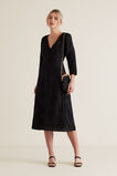 Broderie Tie Back Dress  Black  hi-res