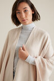 Herringbone Weave Poncho    hi-res