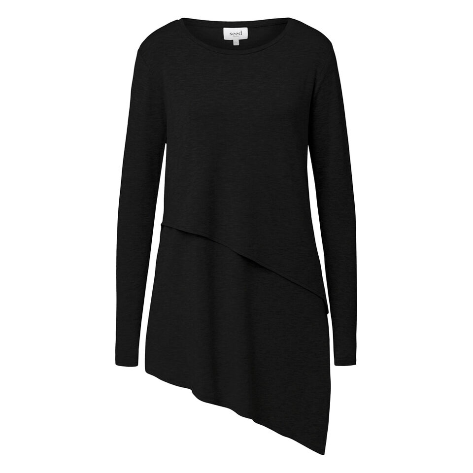 Asymmetric Long Sleeve Tee  