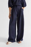 Linen Palazzo Pant  Midnight Sky  hi-res