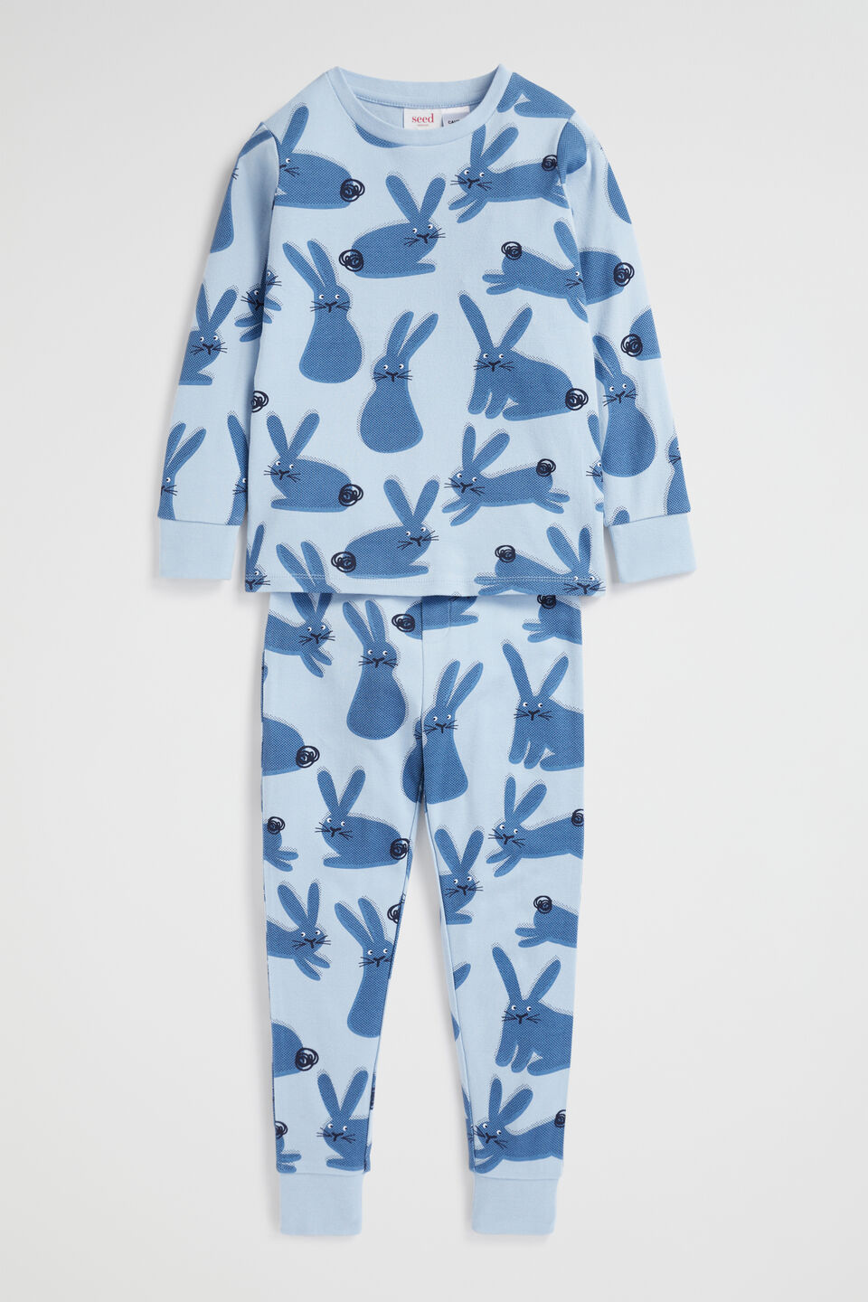 Bouncing Bunny Pyjama  Pale Blue
