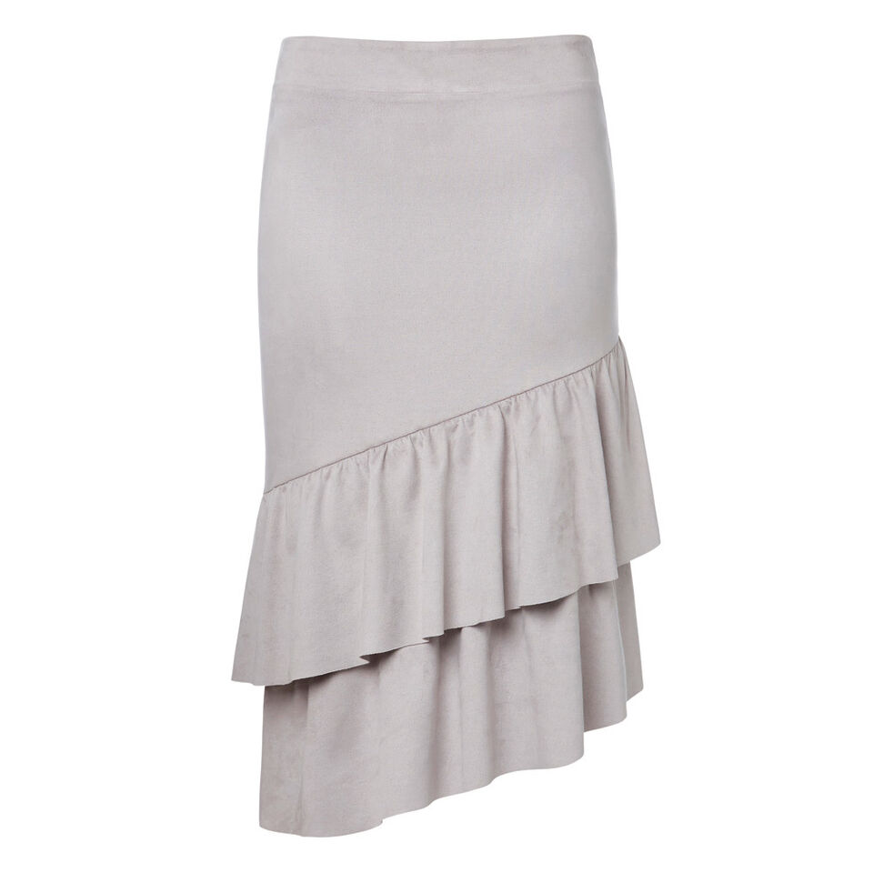 Suedette Frill Skirt  