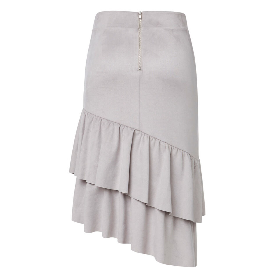 Suedette Frill Skirt  
