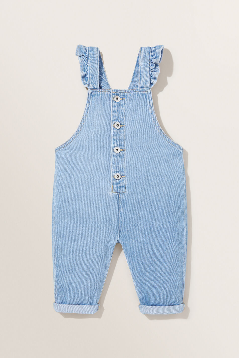 Yoke Dungaree  Bleached Blue