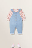 Yoke Dungaree  Bleached Blue  hi-res