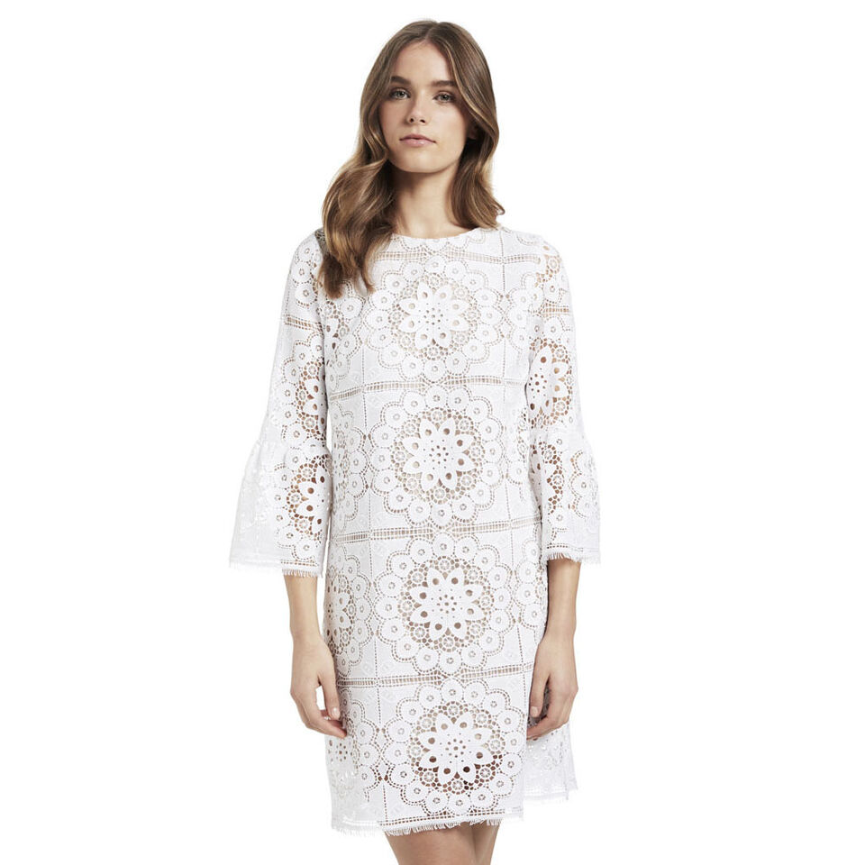 Lace Frill Shift Dress  1