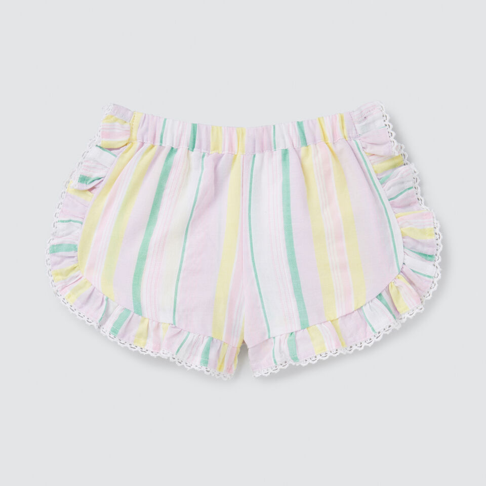 Rainbow Stripe Shorts  